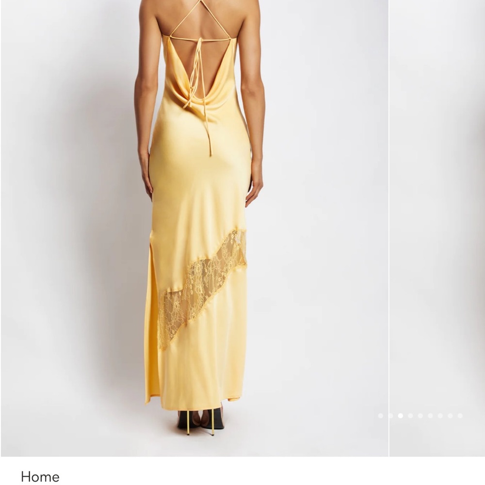Brand new $105 Meshki Chandra Lemon Dress Gown Prom Small